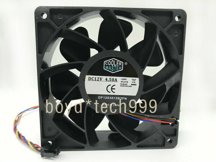 For Cooler MASTER DF1203812B2FN 12038 DC12V 4.5A 12cm Cooling Fan