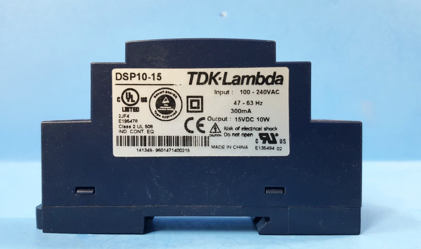 One Pc- Power Supply, DSP10-15, TDK-lambda, 15VDC, 10W