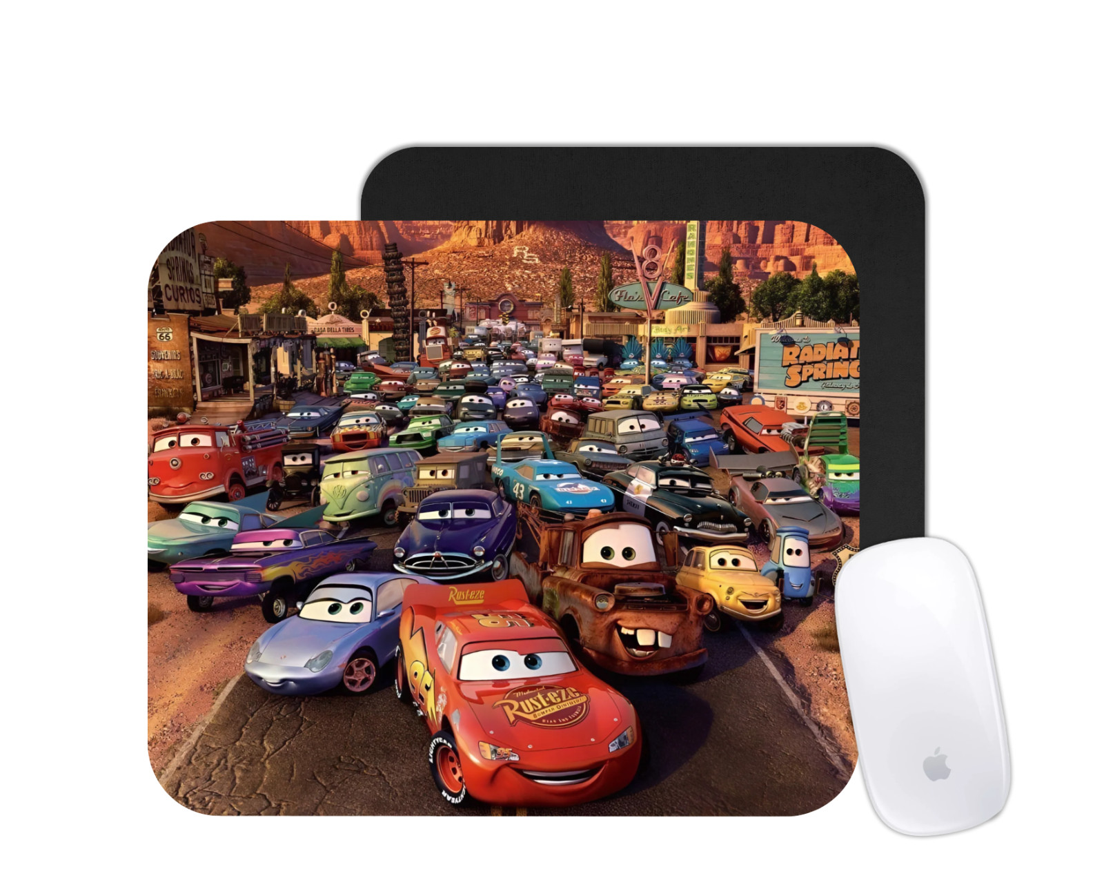 Cars Cartoon Movie Mouse Pad | Racing Animated Desk Mat | Custom Kids Gift