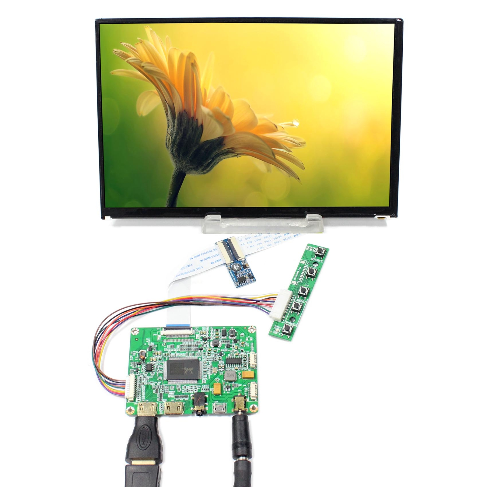Mini HD LCD Controller Board 8.9in VVX09F035M10 1920x1200 IPS LCD Screen