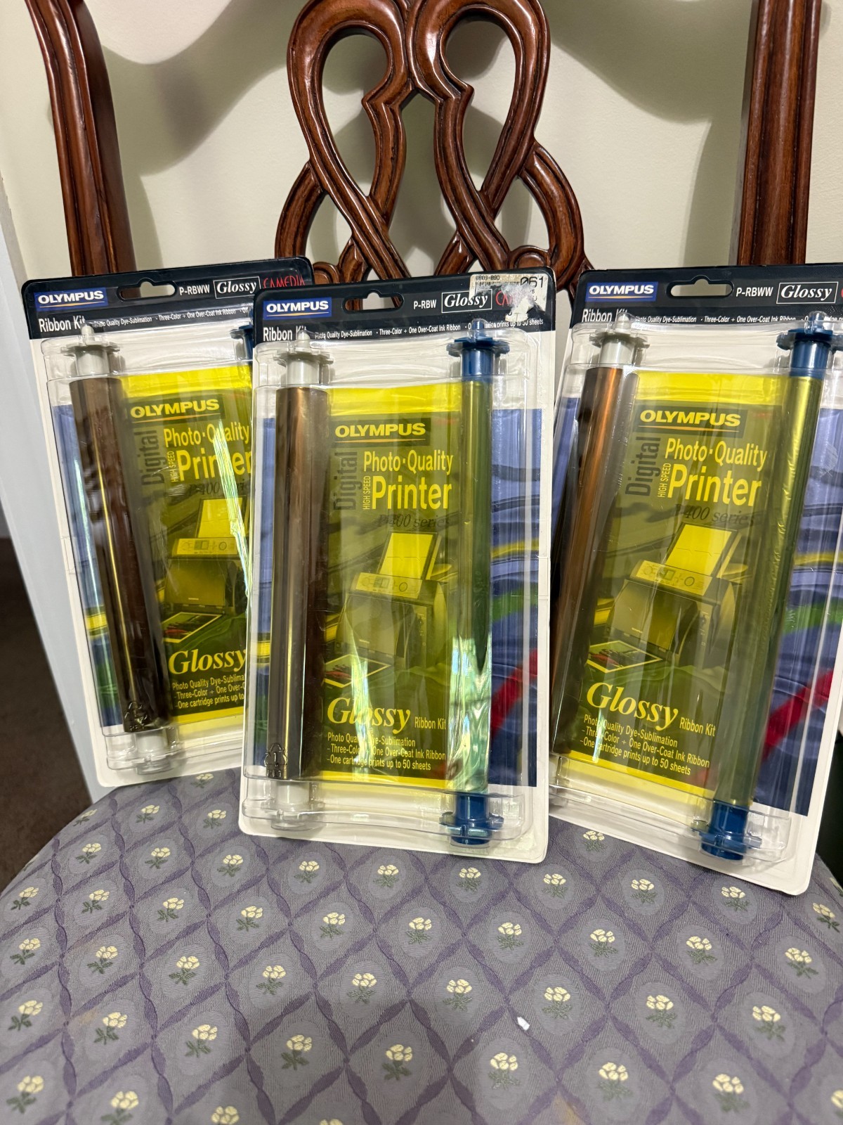 Olympus P-400 Glossy Ribbon Kit – Genuine Photo Printer Cartridge – Sealed
