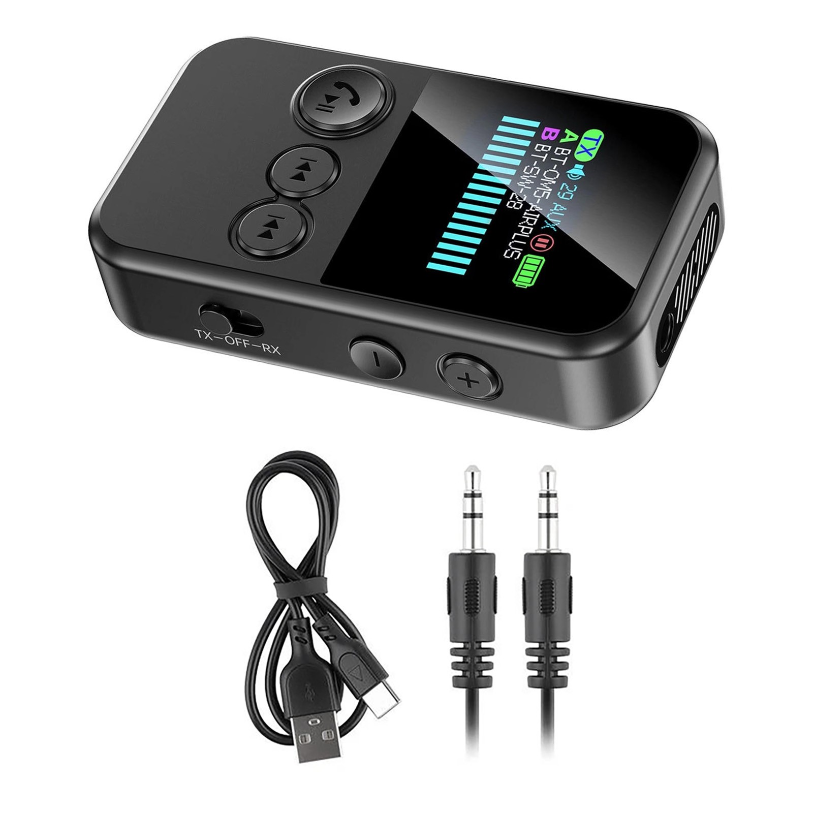 Dual Pairing Bluetooth 5.4 Adapter for Two Phones Simultaneous Audio Reception