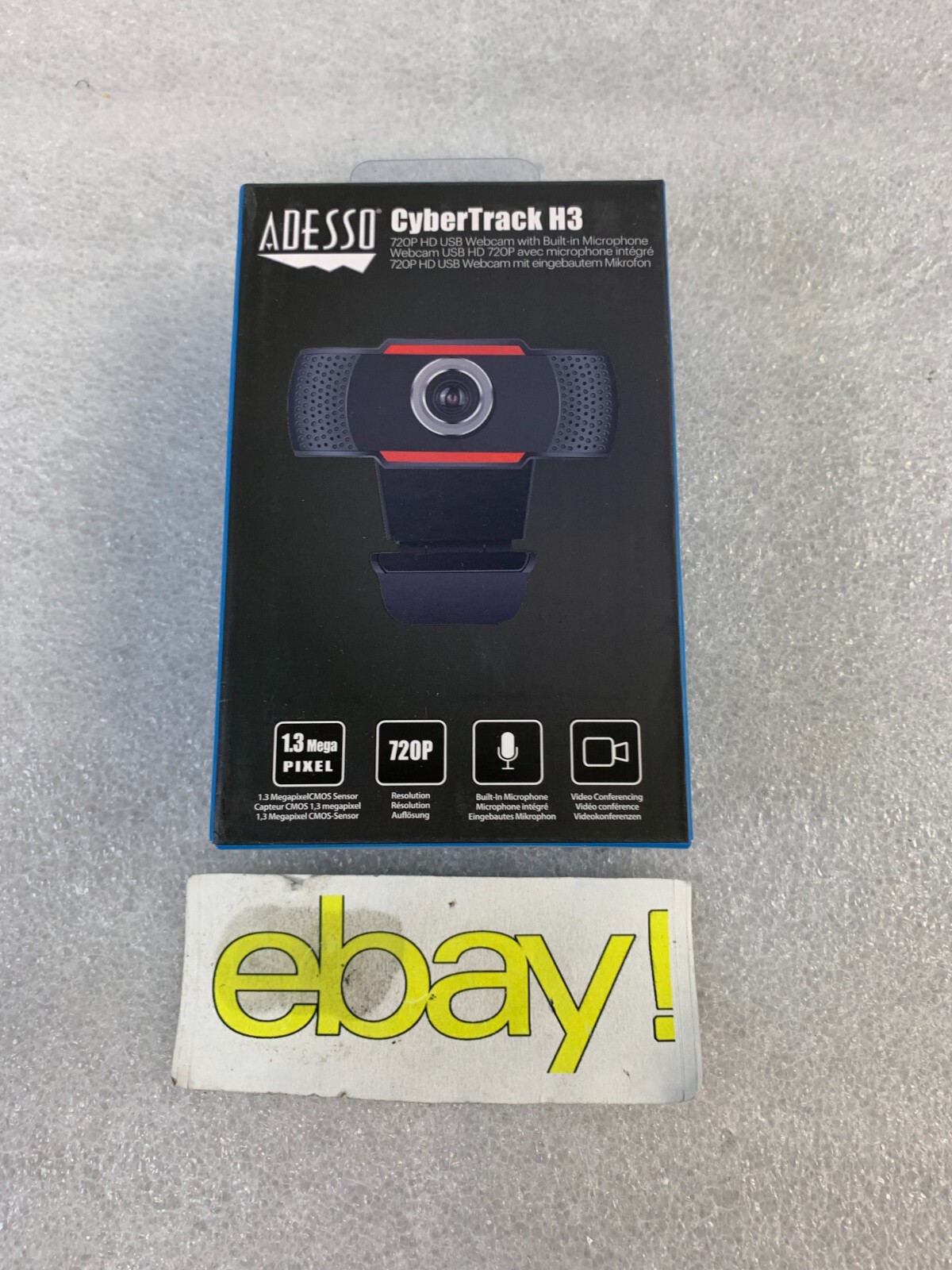 SEALED Adesso CyberTrack H3 720P HD USB Webcam w/ Built in Microphone FREE S/H