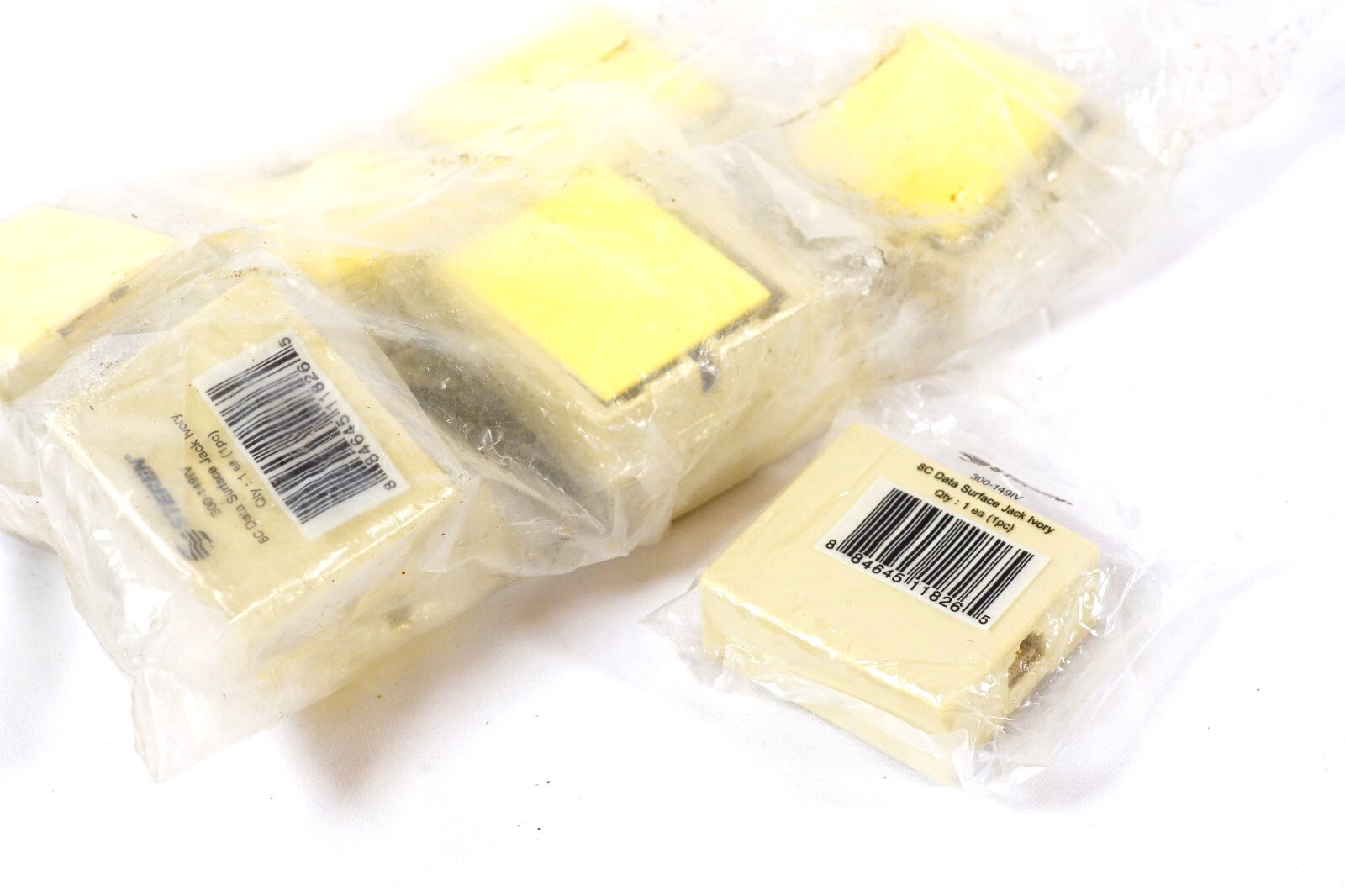 Steren RJ45 Modular Ethernet LAN Network Wall Jack 300-149IV 8C Data Lot Of 10