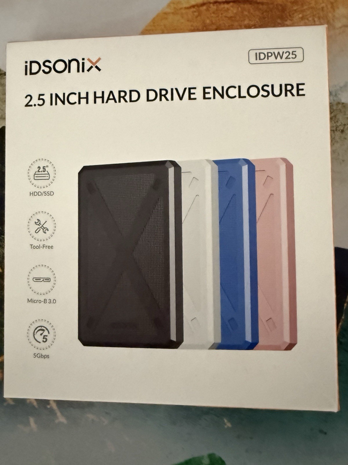 Hard Drive Enclosure iDsonix 2.5 inch External Hard Drive Enclosure IDPW25