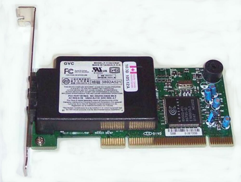 GVC F-1156IV/R9F Phone-Fax Modem Card 