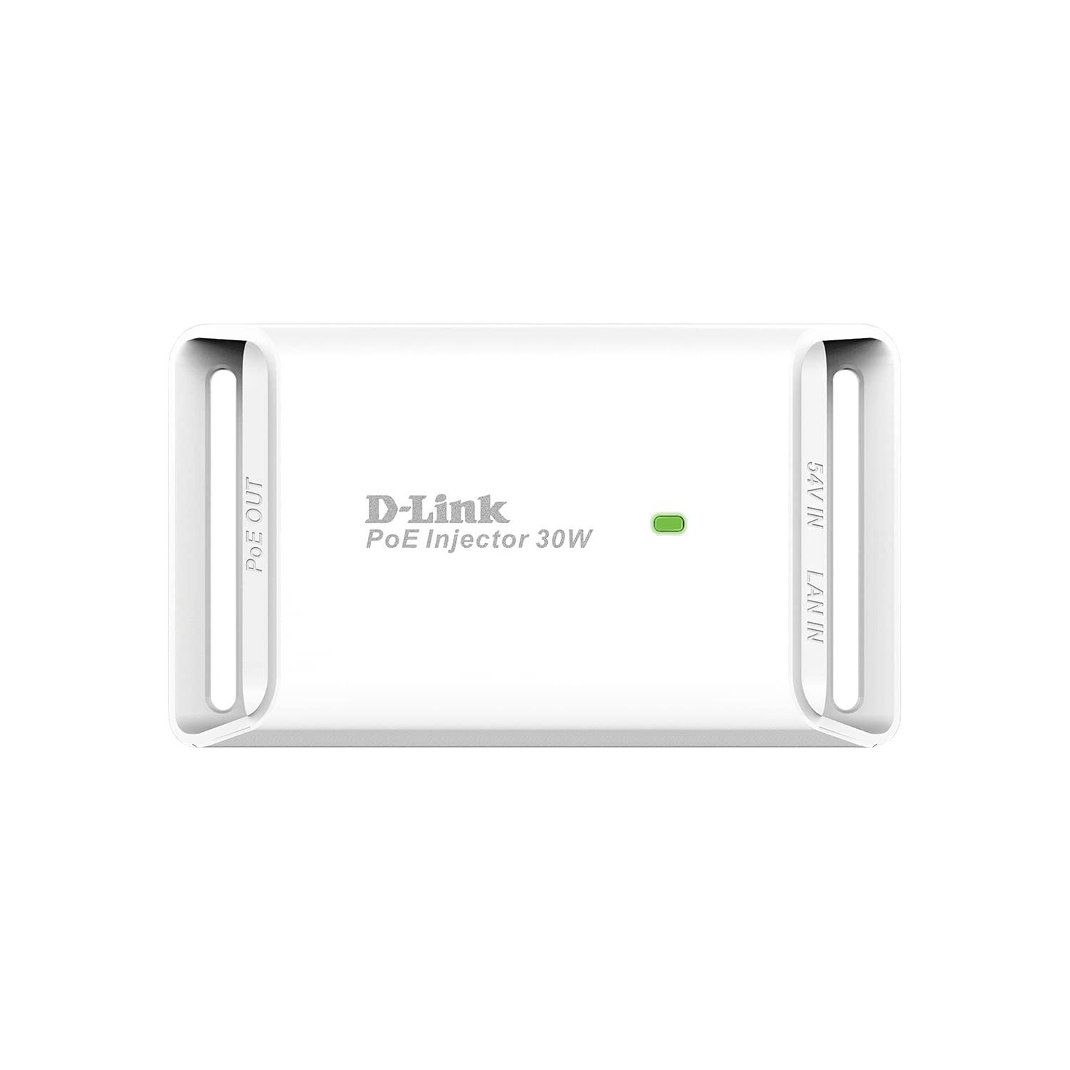 D-Link DPE-301GI 1-Port Gigabit 30 W PoE Injector , White Gigabit PoE+ Injector