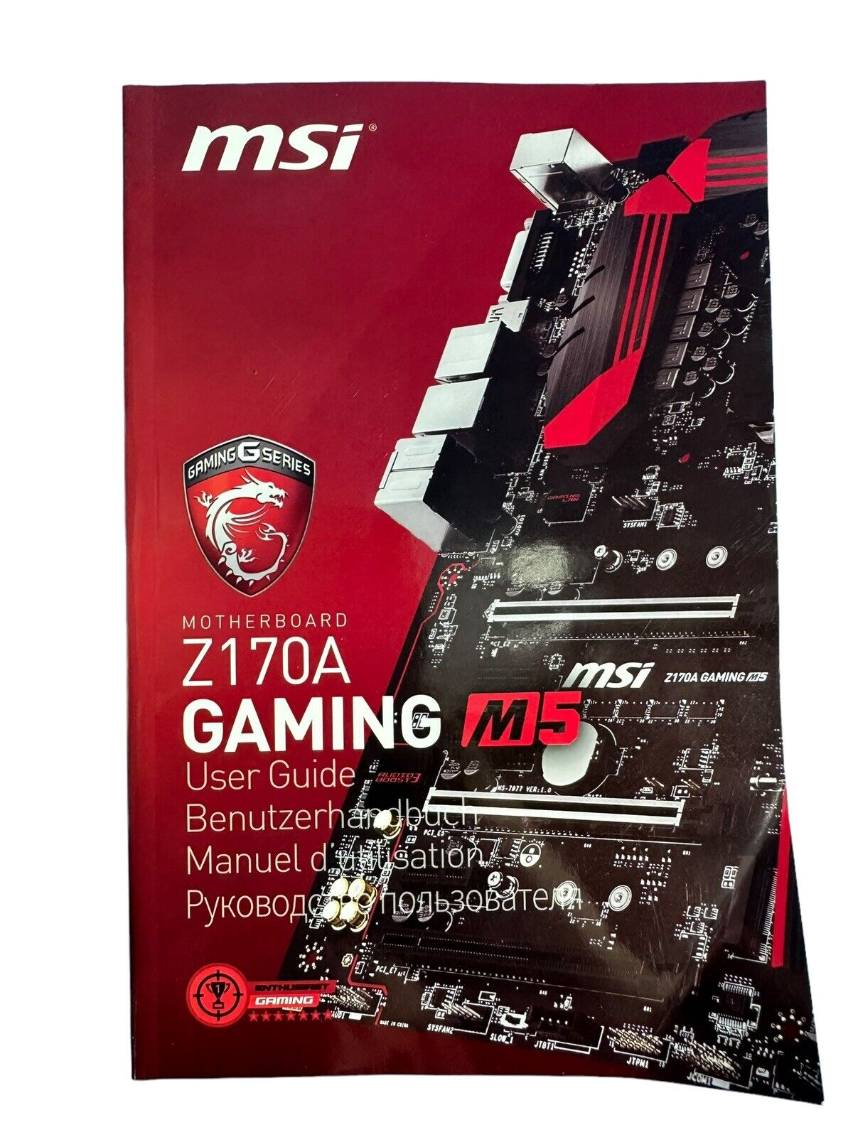 msi Gaming Series User Guide Book Only Motherboard Z170A Gaming M5 Manual