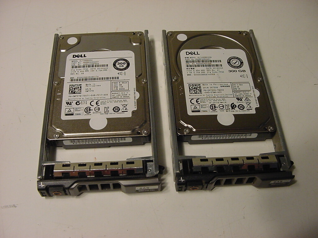 (2) 300GB DELL SATA LAPTOP HARD DRIVES 