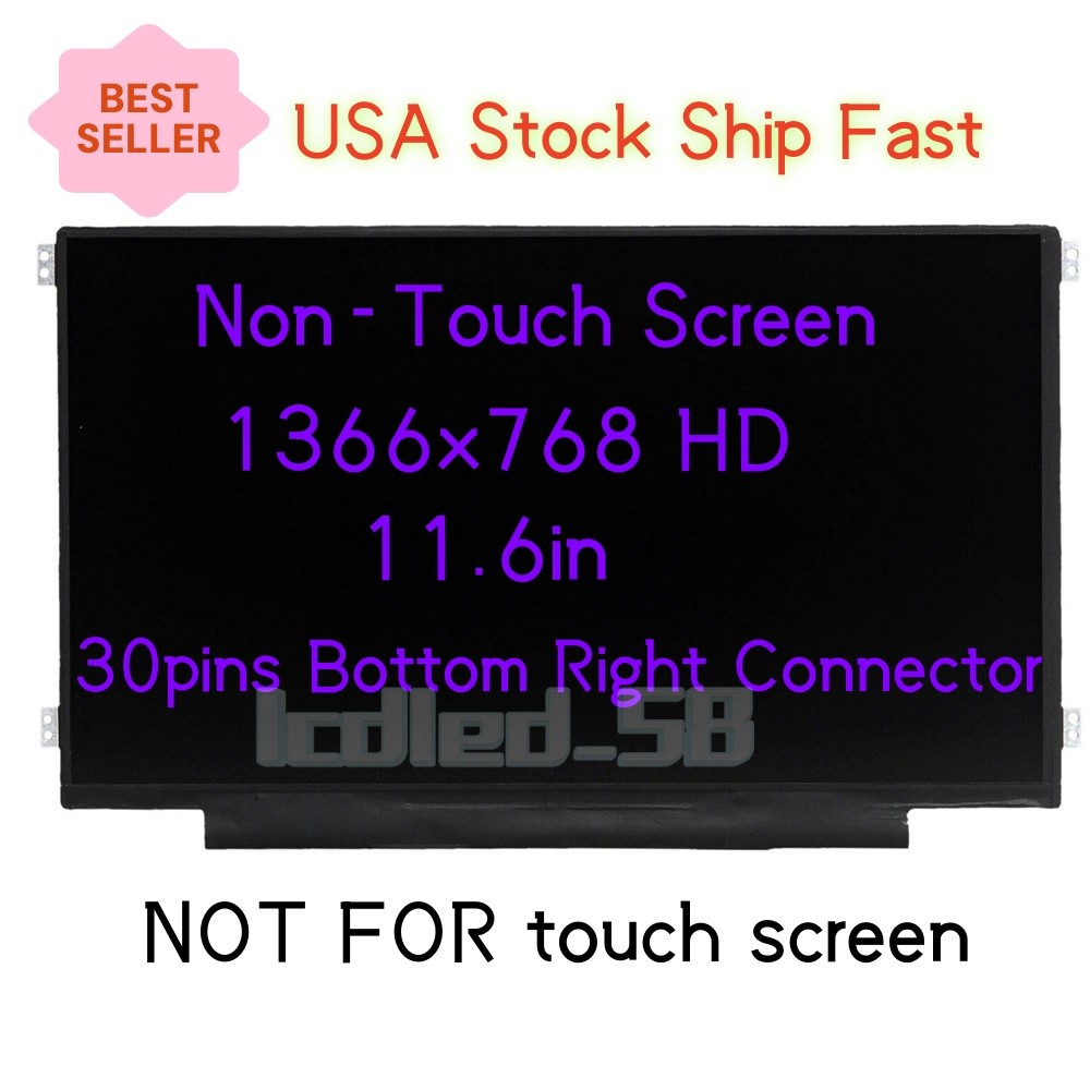 L99858-001 For HP CHROMEBOOK 11A-NB 11.6" WXGA LCD LED Screen NT116WHM-N21 V8.0