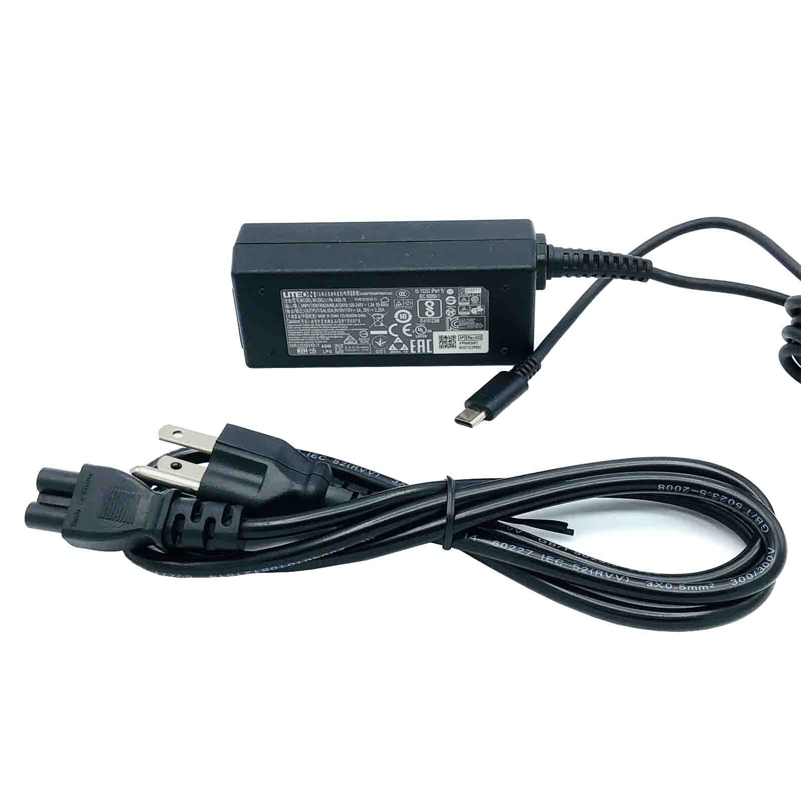 Genuine Liteon for SAMSUNG Chromebook 4 USB-C Charger AC Adapter 15V 3A 45W
