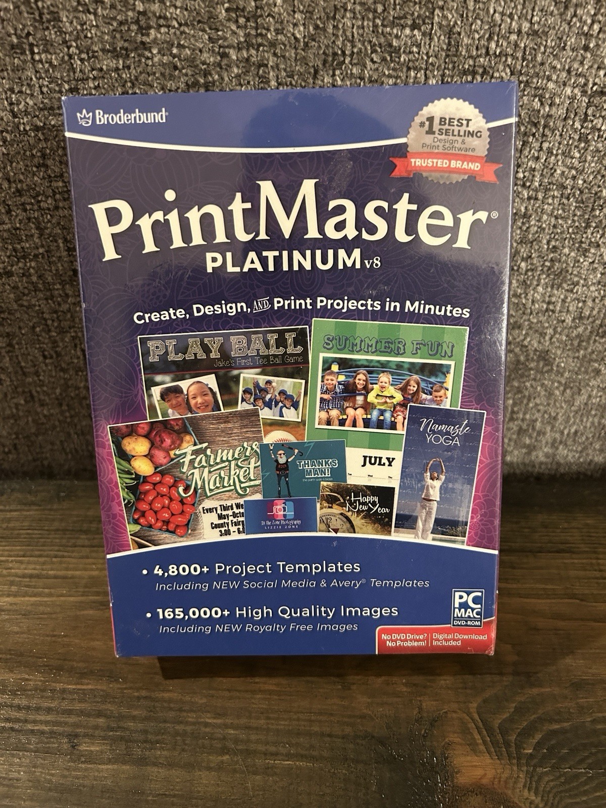 Print Master Platinum PC CD Rom Software version 8 PC MAC DVD-ROM Download