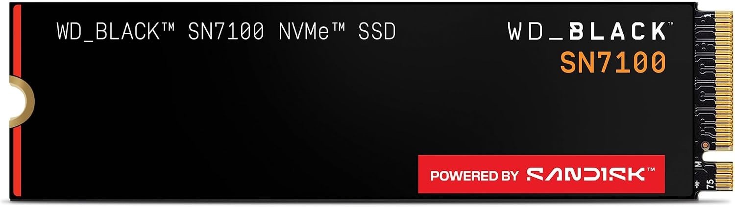 WD BLACK SN7100 4TB NVMe SSD PCIe Gen4 M.2 2280 WDS400T4X0E