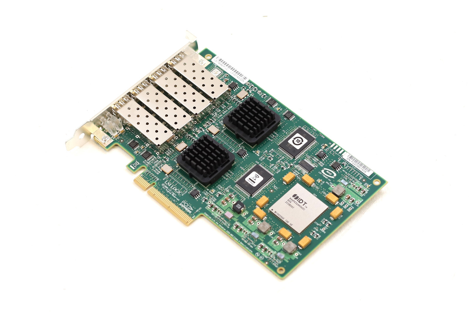 NetApp LSI7404EP-LC Quad-Port 4GbE SFP PCIe Host Bus Adapter P/N: 111-00415+A0