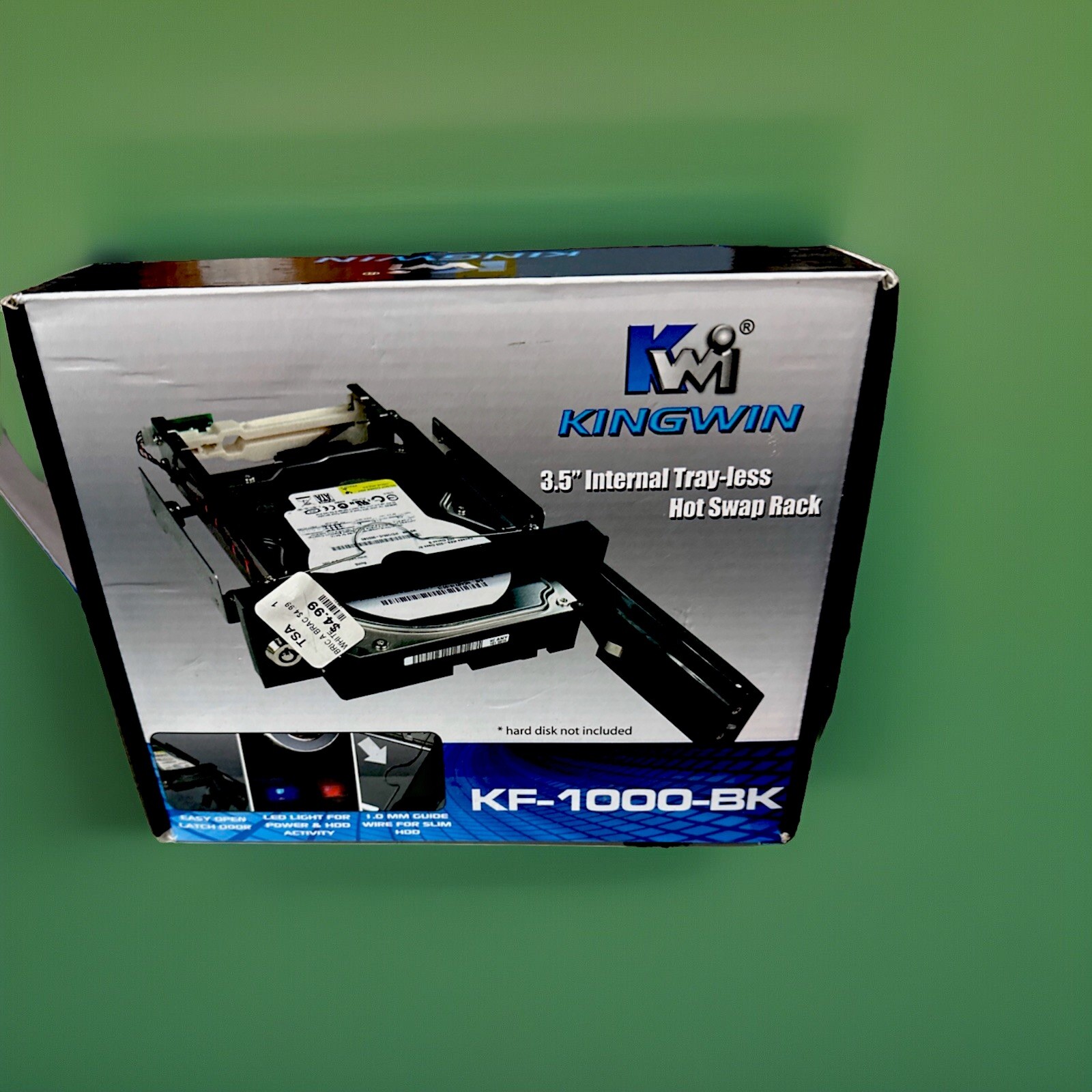 KINGWIN 3.5  Internal Tray lessHot Swap Rack KF-1000-BK