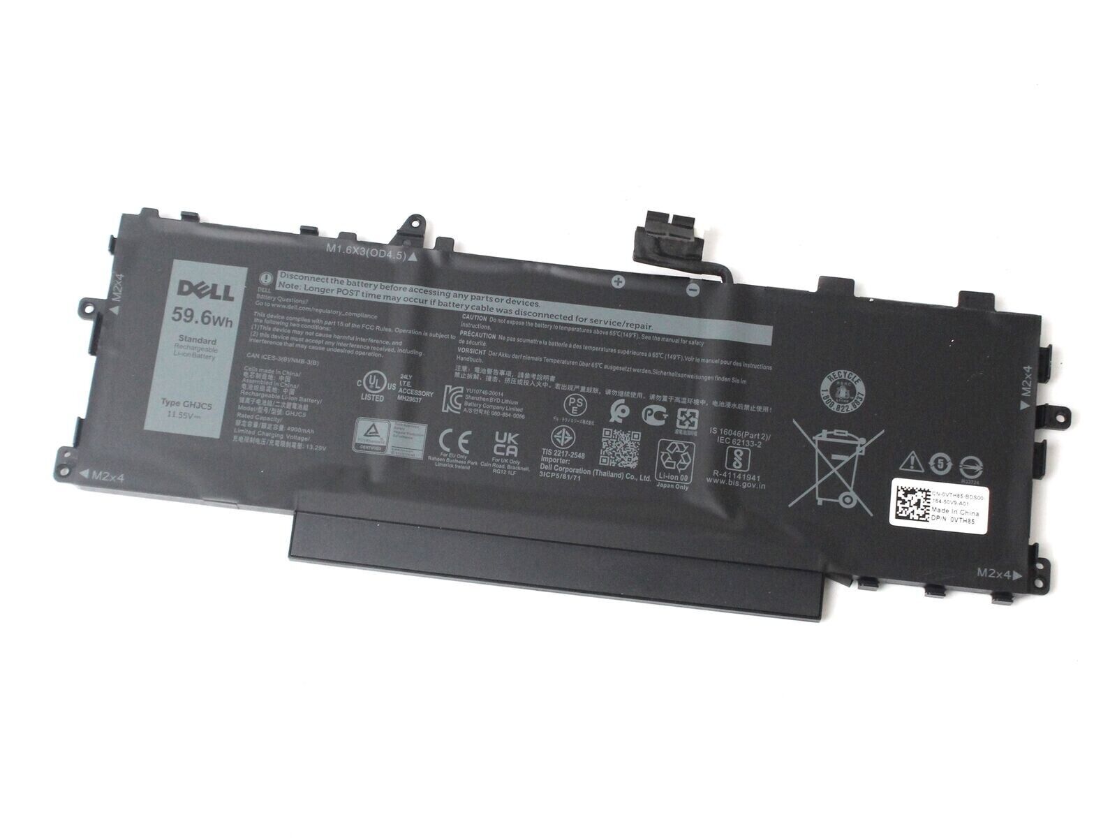 NEW Genuine Dell 59.6Wh 0VTH85 Rechargeable Li-Ion Battery Type GHJC5