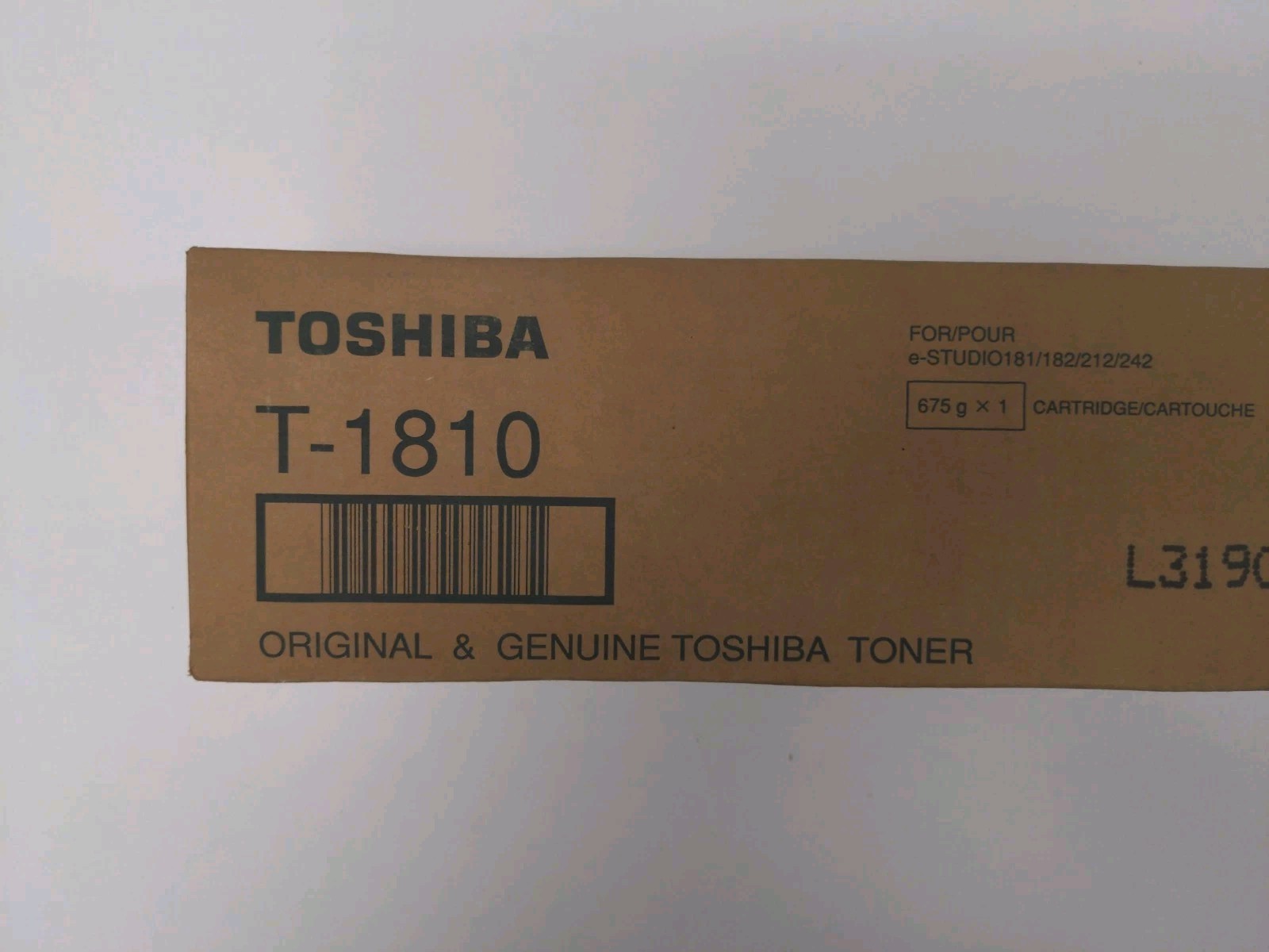 New OEM Sealed Toshiba T-1810 Black Toner Cartridge
