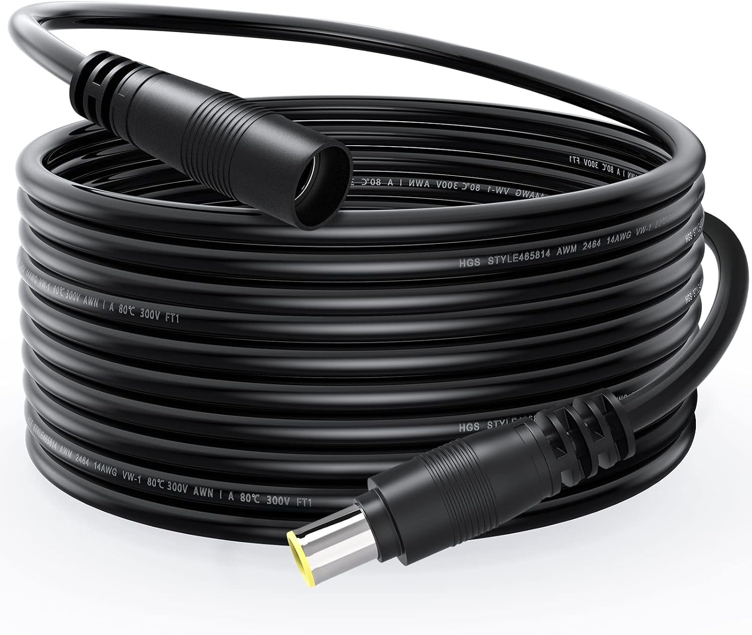 20Ft DC 8mm Extension Cable - 14AWG Copper for Reliable Solar Power Connections