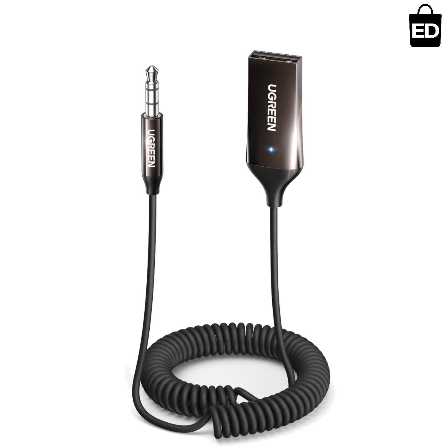 Compact 3.5mm Bluetooth Receiver - Upgrade Your Car Audio with Hands-Free Calls