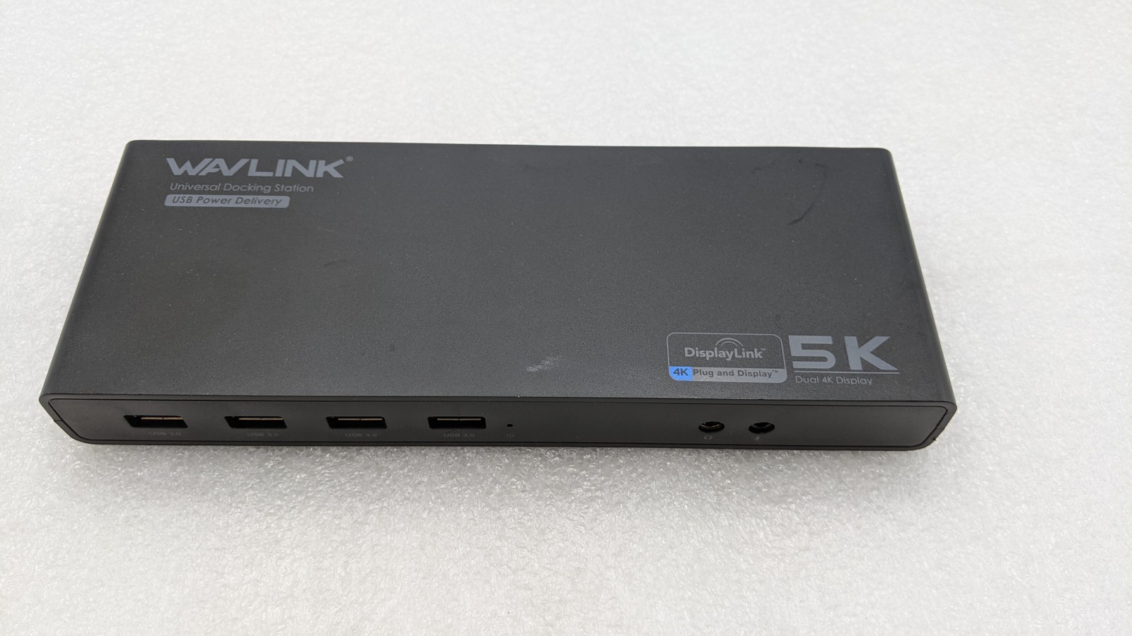 Wavlink WL-UG69PD6 USB-C Displayport dual 4k Laptop Docking Station - NO AC ADAP