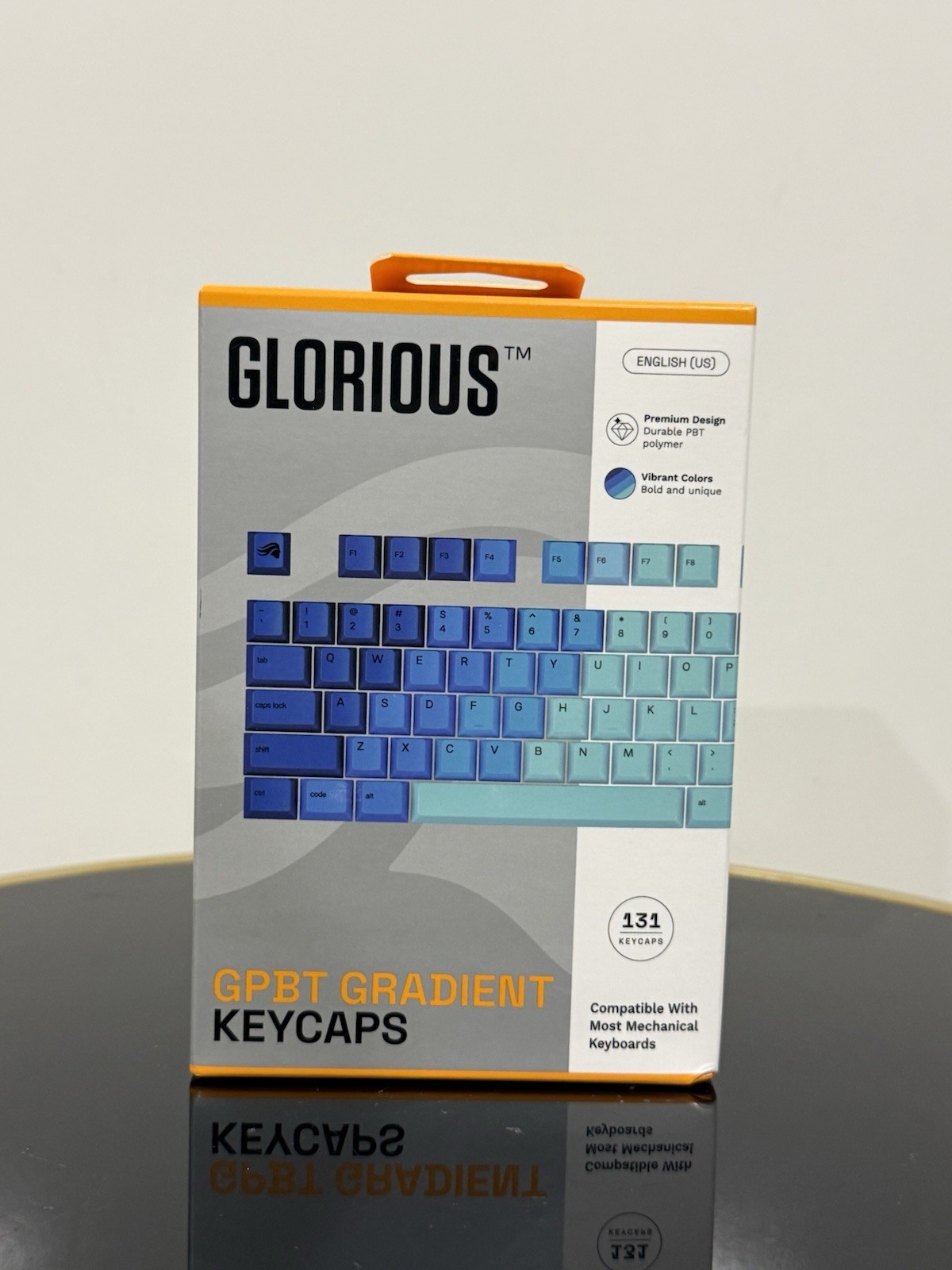 Glorious - GPBT Gradient Universal Keycaps Set - Ocean 131 KeyCaps New