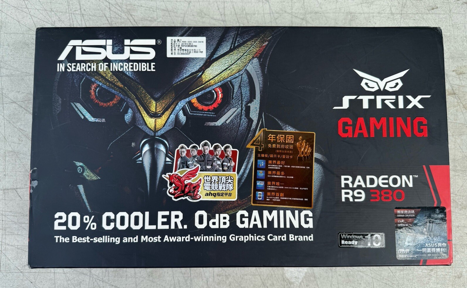 ASUS Strix Radeon R9 380 Overclocked 2 GB DDR5 256-bit 90YV08D0-M0NA00 NEW