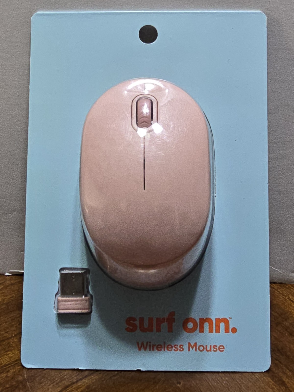 Surf Onn 5 Button Mouse Pink w/ 2 AAA Batteries & 2.4GHz Wireless 1600 DPI NEW