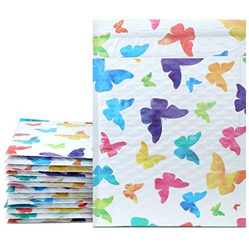  Bubble Mailers 6x10 Inch 25 Pack Poly Padded 6x10" 25pcs Colorful Butterfly
