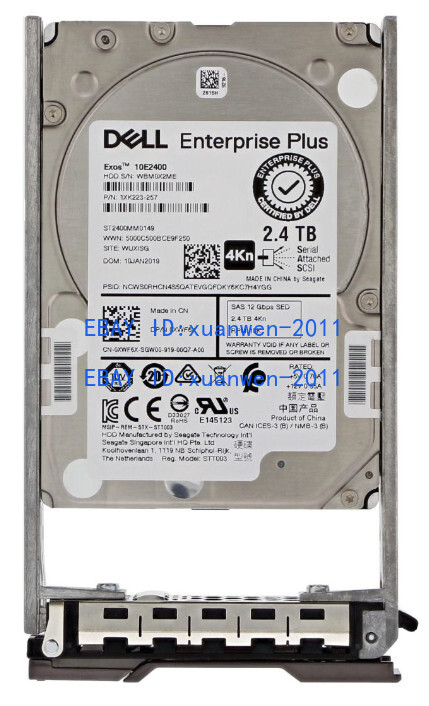 DELL XWF6X 2.4TB 10K SAS 12Gbps SED 512e 2.5'' HDD XWF6X ST2400MM0149