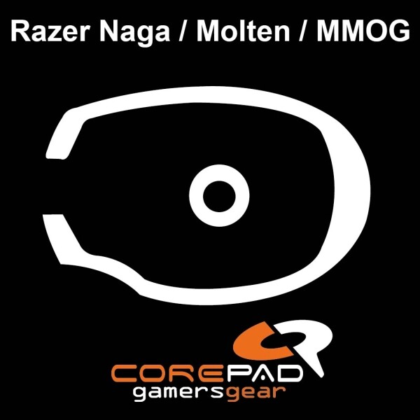 Corepad Skatez Razer Naga Molten MMOG Replacement Mouse Feet Hyperglide Teflon