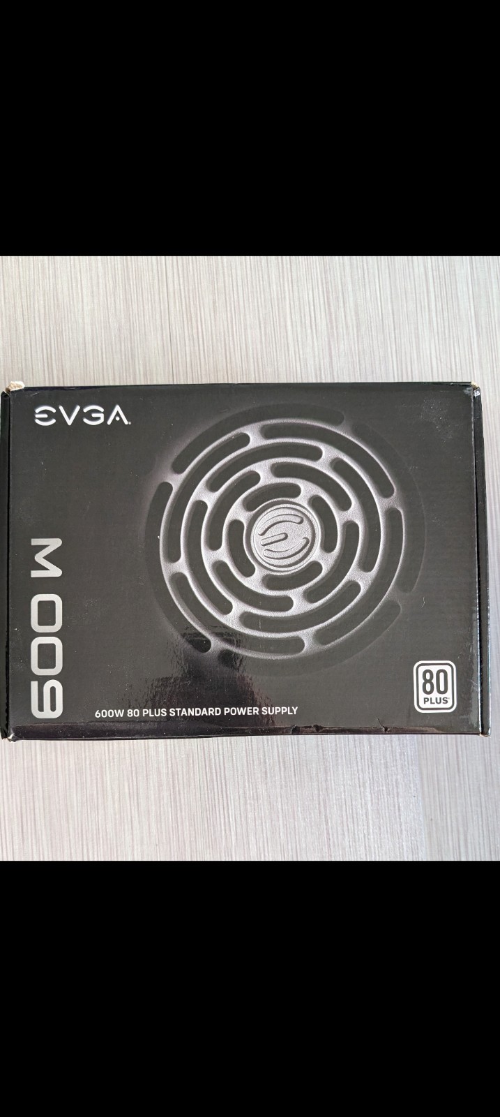 EVGA 600 W1 Power Supply 100-W1-0600-K1 600W 80Plus +12V 120mm Fan