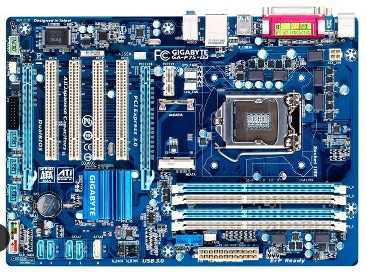 For Gigabyte GA-P75-D3 Motherboard LGA 1155 DDR3 USB3.0 D3 32GB Intel