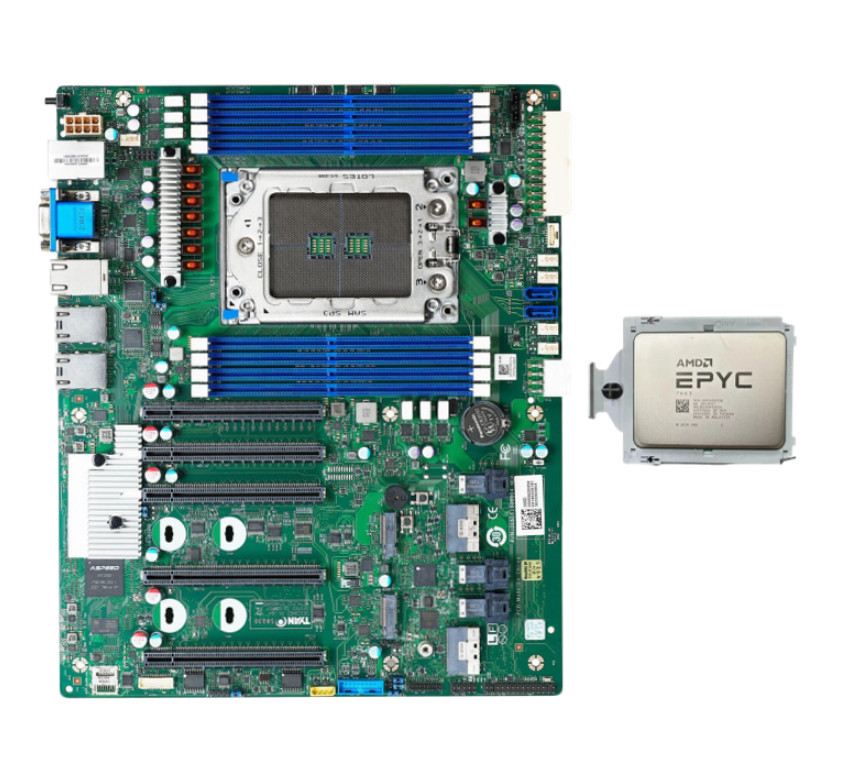 Tyan S8030GM2NE Motherboard For 7002 /7003 series CPU With AMD EPYC 7663 CPU