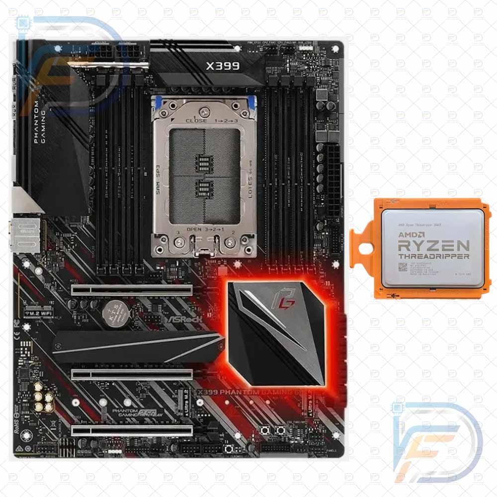 ASRock X399 Phantom Gaming 6 + AMD Threadripper 2920X 12C 24T CPU Combo