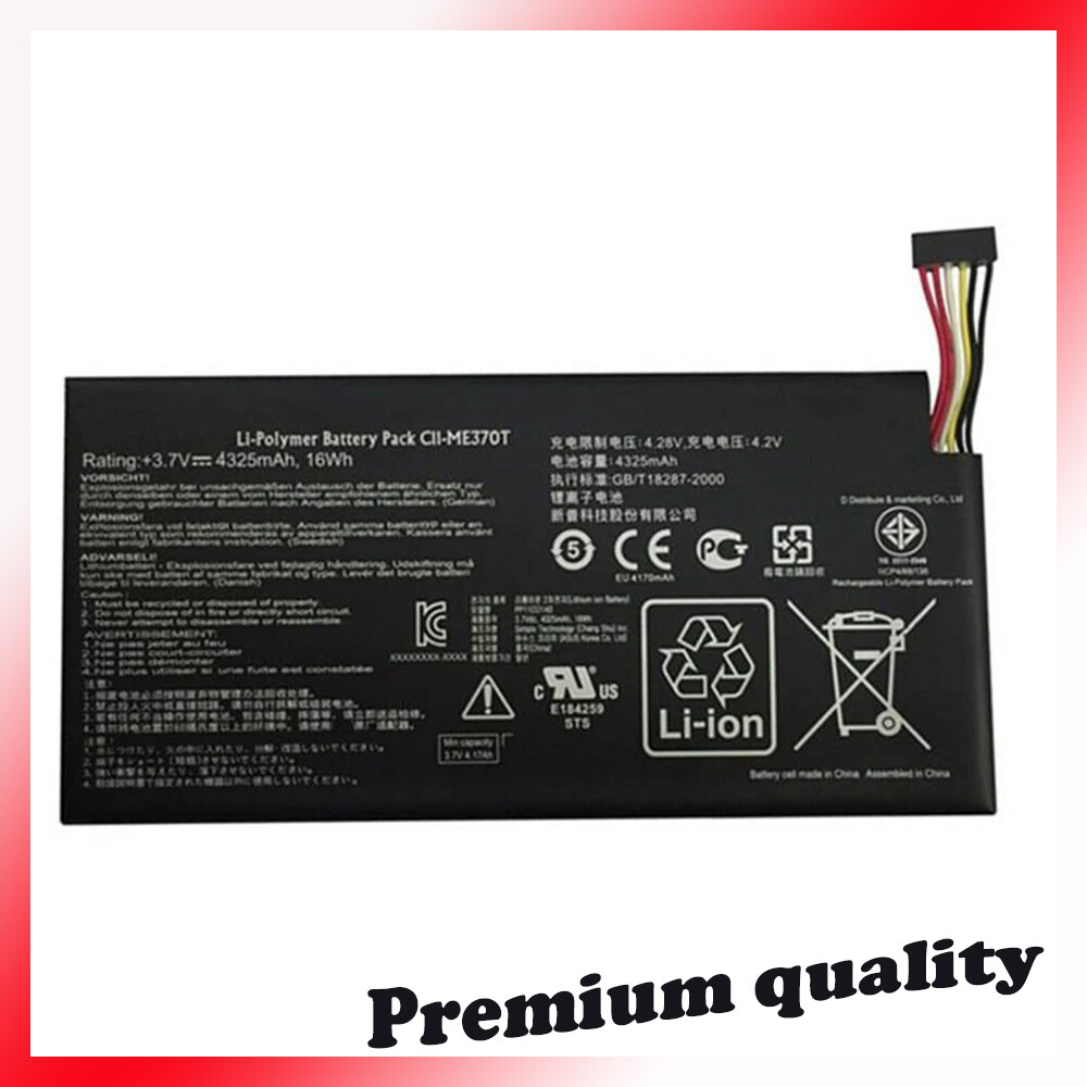 New Replacement Battery For Google ASUS Nexus 7 3.7V 4325mAh 16Wh C11-ME370T