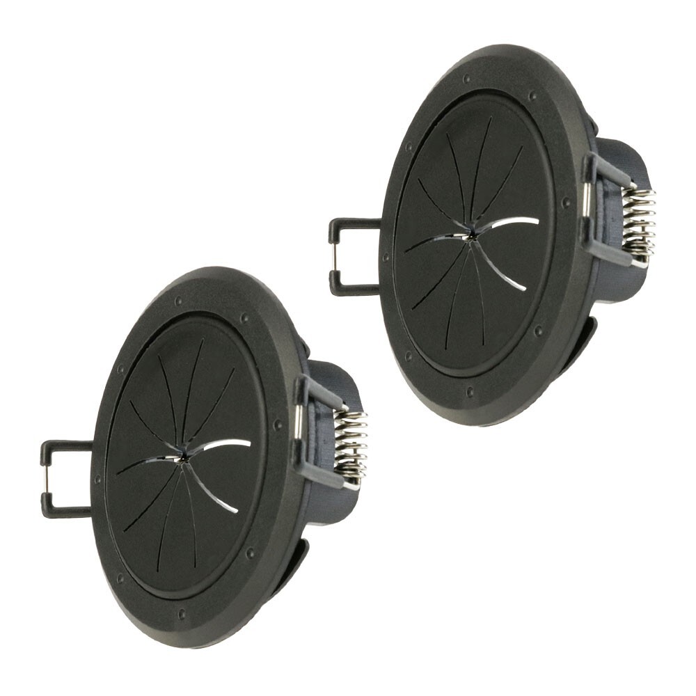 Construct Pro™ Speedy’Z™ Spring-Lock 2″ Cable Pass Through Port (Black, Pair)