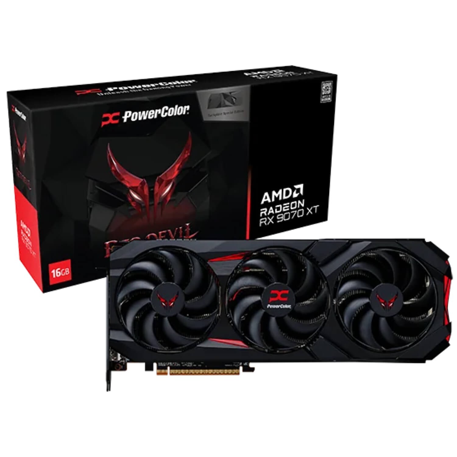 PowerColor Red Devil RX 9070 XT 16GB GDDR6 Backplate Special Edition PCIe 5.0x16