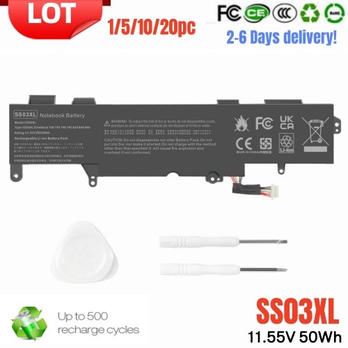 ✅LOT 1-20PC SS03XL Battery For HP EliteBook 735 745 755 830 836 840 846 G5 G6