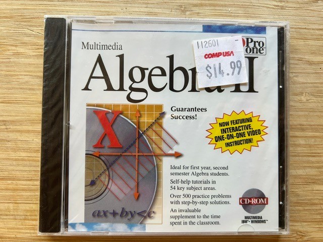 Multimedia Algebra II, CD-ROM Pro One NIB
