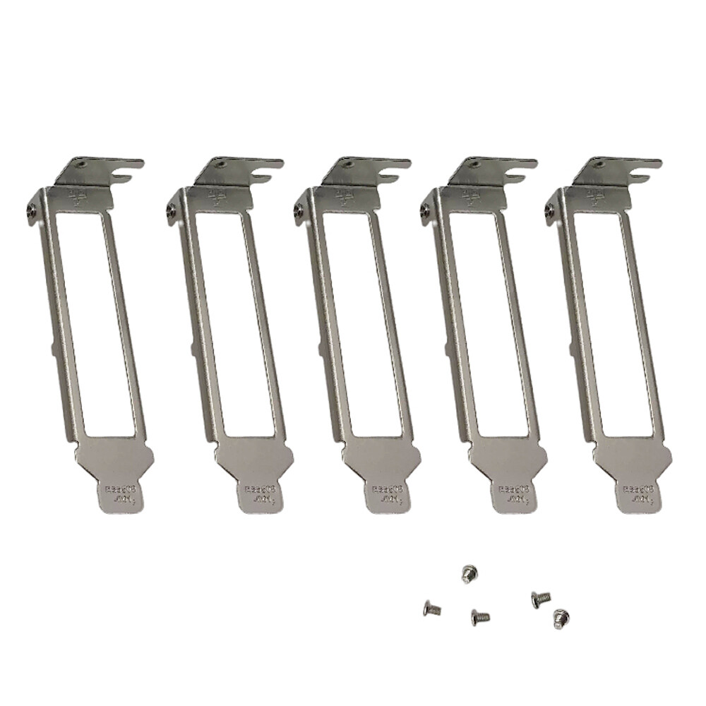 Low Profile Brackets for Intel I340T4 H092P K828C YT674 E1G44ET with Screws X5PC