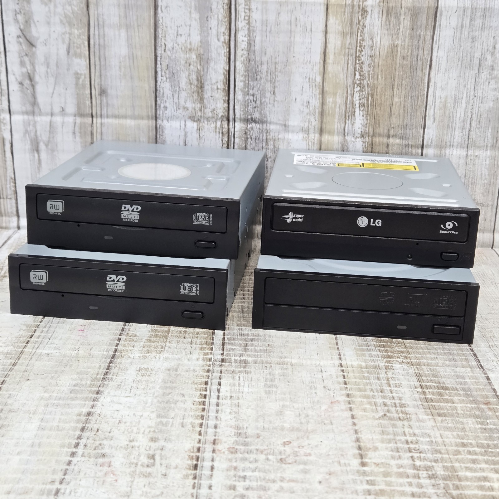 Lot Of 4 DVD/ CD Rewritable Drives - 2 Lite-On 1 LG & 1 Unknown