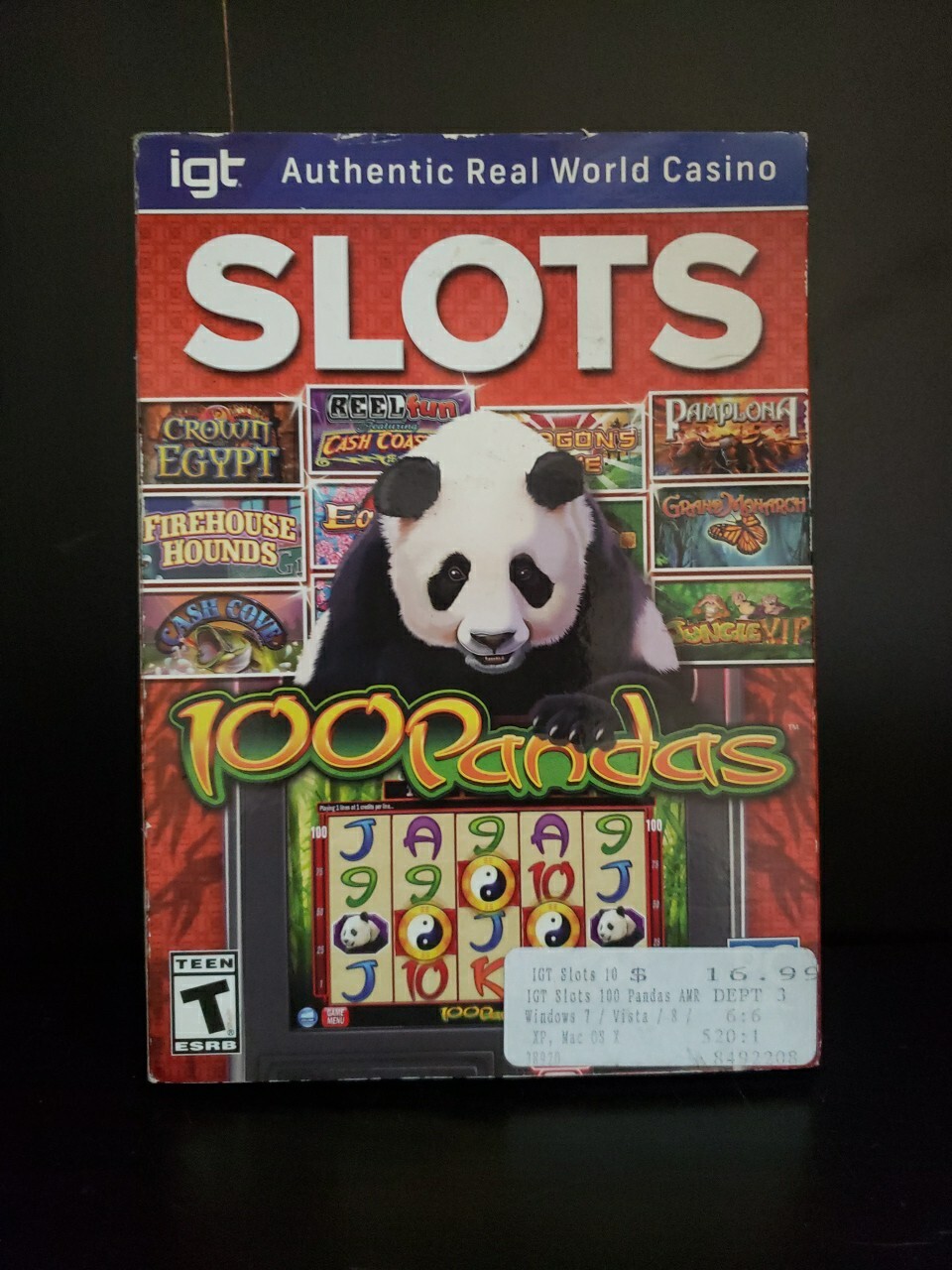 igt 100 Pandas Slots PC - Real World Casino New Sealed ~ Shelf205