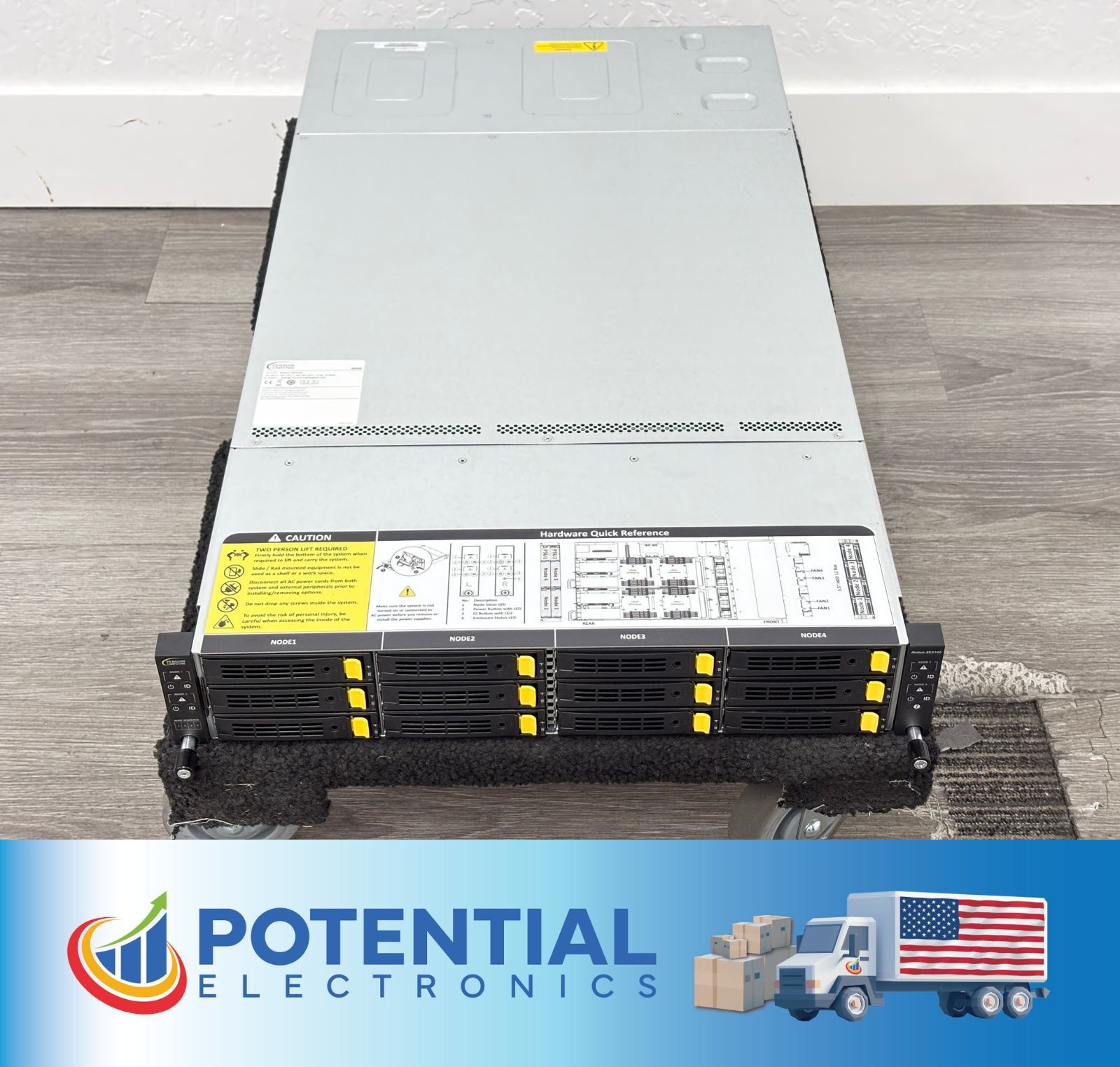 USED| Gigabyte H261-3C0 2U 4-Node System with High-Density Compute Layout Server