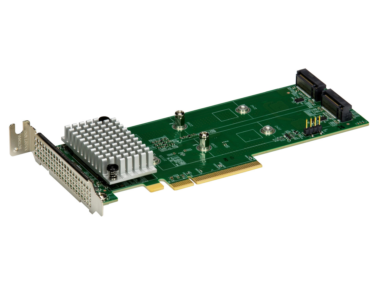 Supermicro 2x Hybrid Gen4 NVMe SATA M2 RAID Controller - AOC-SLG4-2H8M2-O