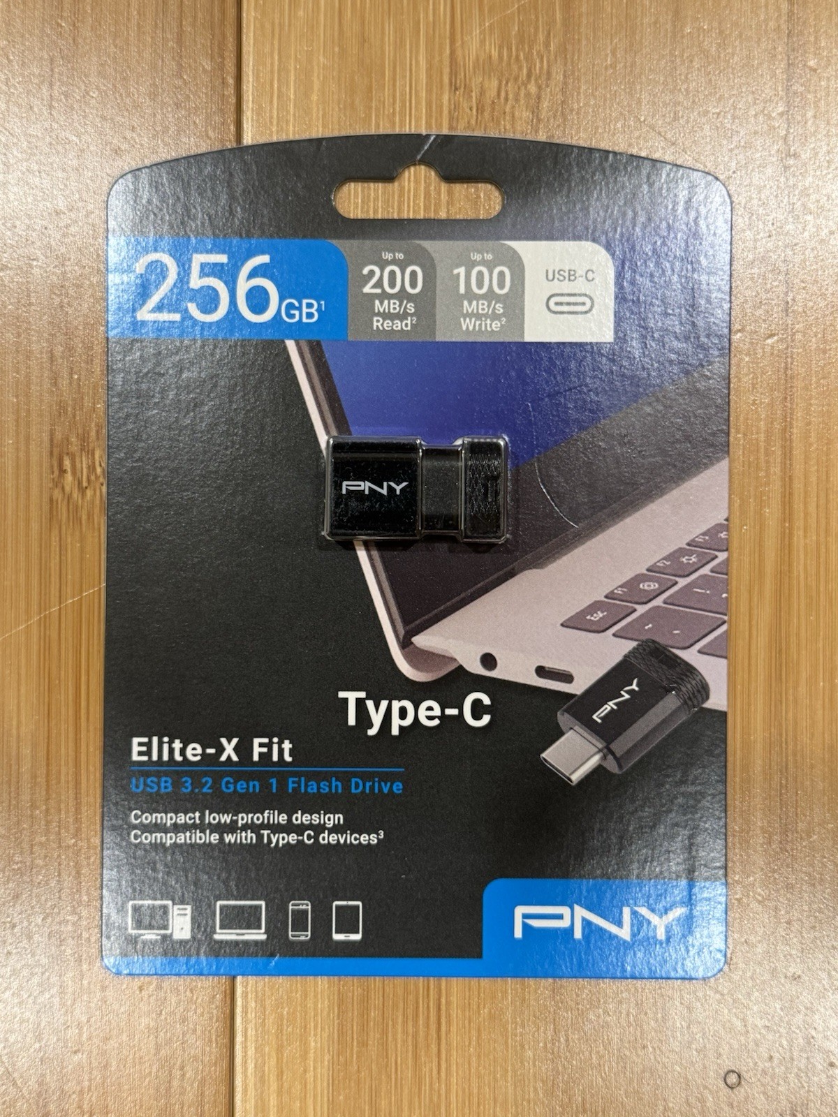 PNY - 256GB Elite-X Fit USB 3.1 Flash Drive - 200MB/s - Black