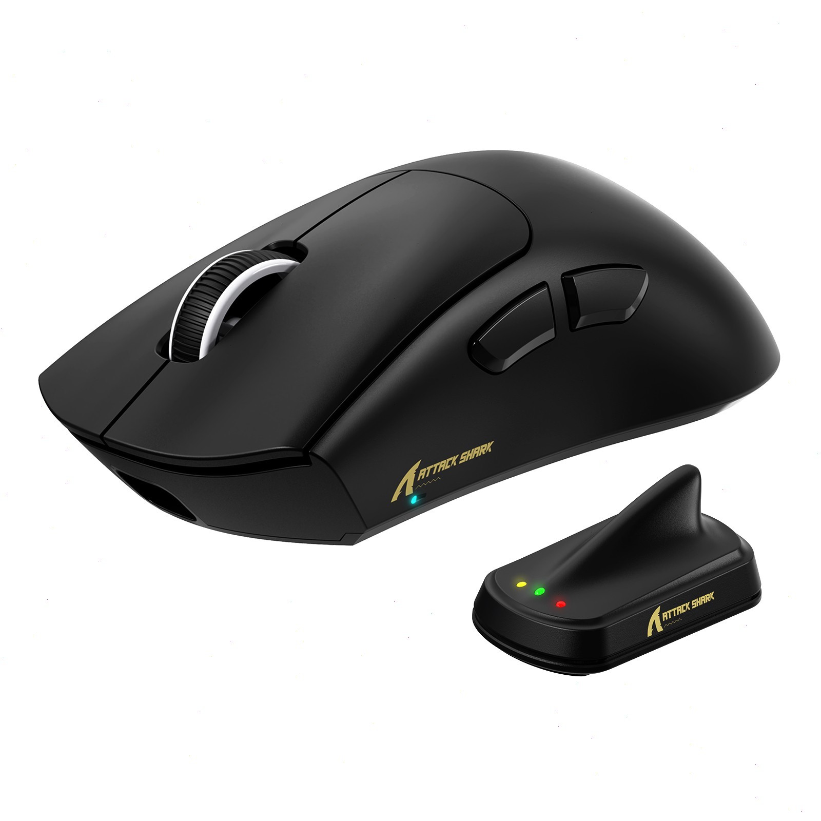 ATTACK SHARK V8 8K Wireless Gaming Mouse 42K DPI-PAW3950 MAX Sensor Tri-Mode 59g