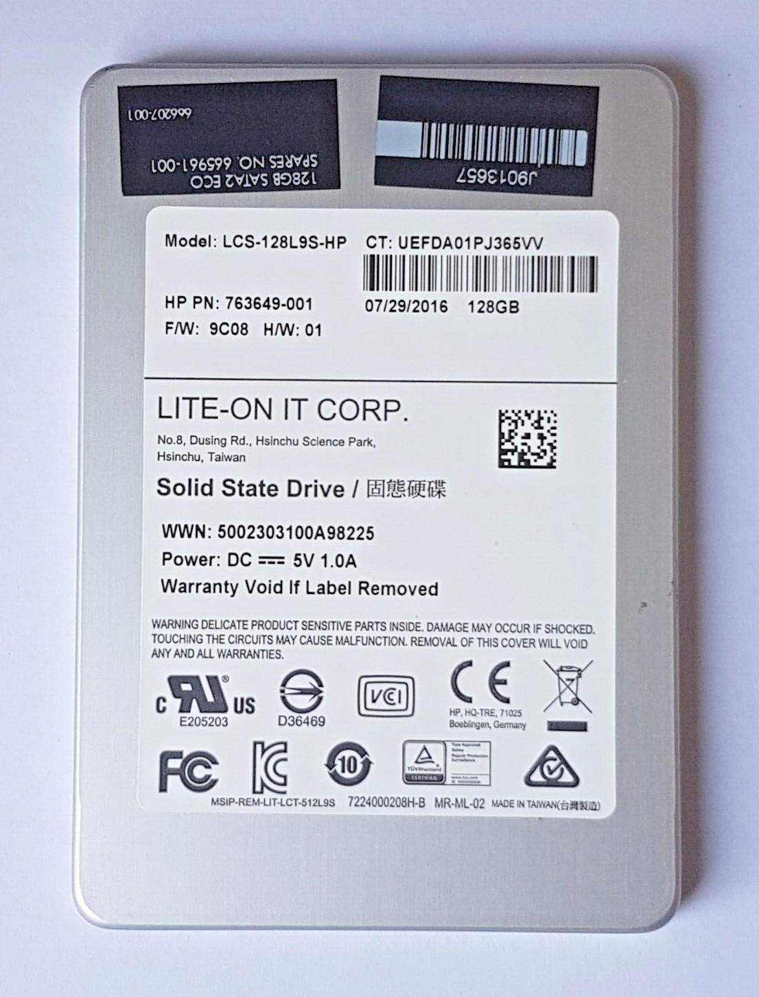 128GB SATA III LITE-ON LCS-128L9S-HP MLC SSD 2.5" Internal Hard Drive