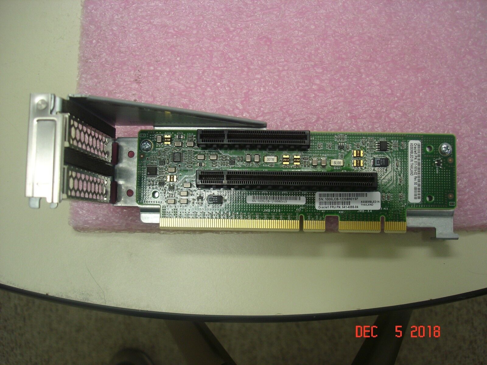 541-4085-04 2 SLOT PCI-E RISER CARD & CAGE FOR SUN ORACLE SPARC T4-1 511-1614-02