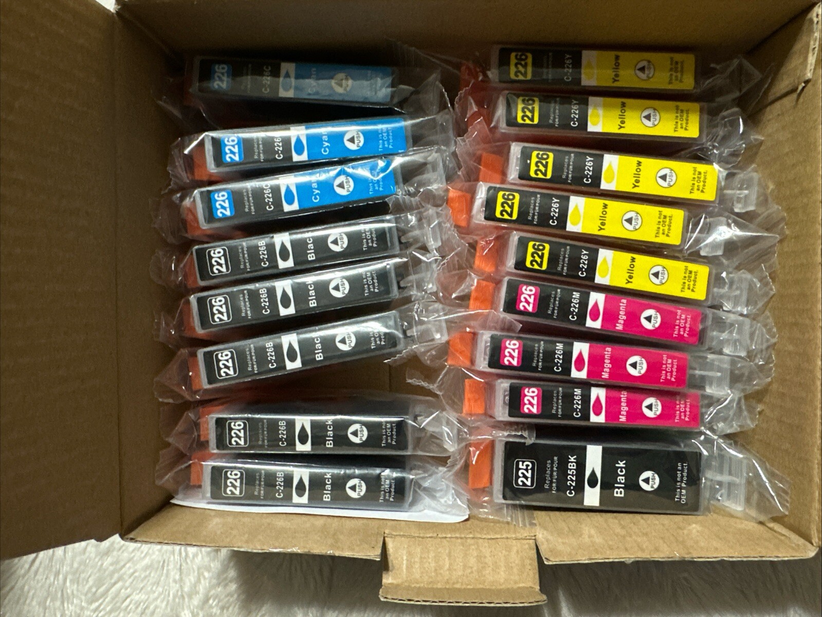 EZink Compatible Ink Cartridges for Canon PGI-225/226 - 17 Pack - Multicolor