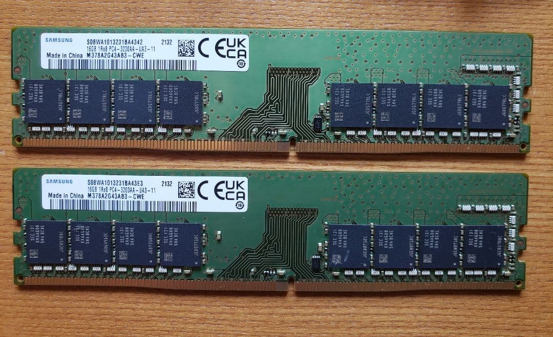 Samsung DDR4 3200 32GB (16GBx2) Desktop Memory PC4-3200AA Tested